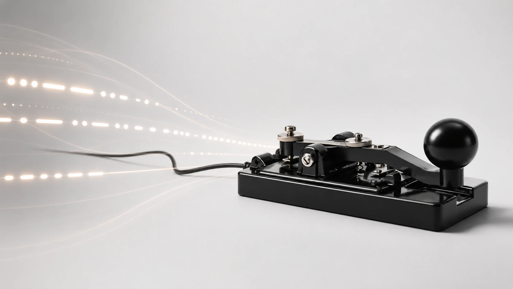 Illustration of Morse code pulses and timing